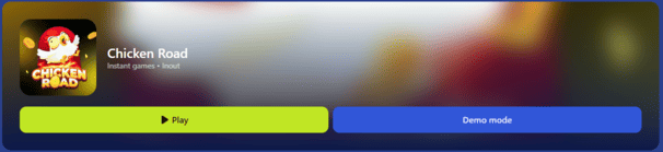 Game details card with demo play toggle, key feature overview and betting limits before launch